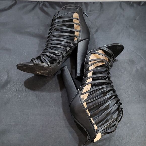 SHOE REPUBLIC LA GLADIATOR MULTI-STRAPS ZIPPER CLOSURE BACK SANDAL - Picture 11 of 14